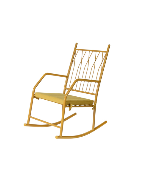 Imagen de Mecedora tubular Ambar mostaza