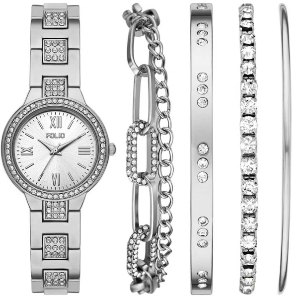 Imagen de Reloj Dama Folio Fmdfl2049 Plata V/E.