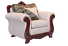 Imagen de Sillon Garbin beige/chocolate