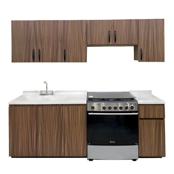 Imagen de Cocina Berlin 2.40 mts nogal/parota