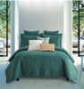 Imagen de Edredon TENDER King Size Doble Vista Verde-Gris Claro