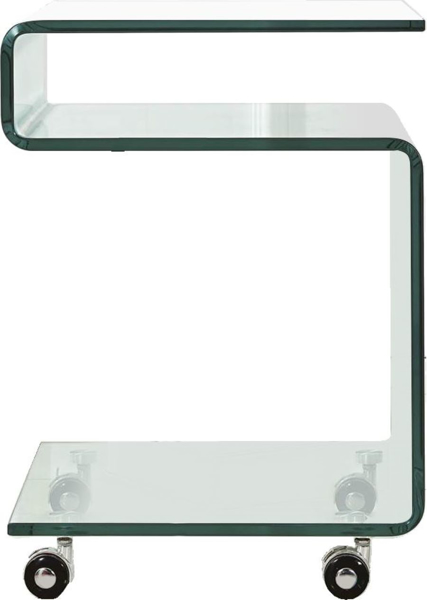 Imagen de Mesa lateral Lexi cristal templado