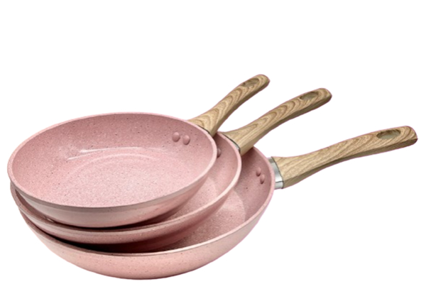 Imagen de Juego de Sartenes fusion 20/24/28 rosa AIKFP3RW V/E.