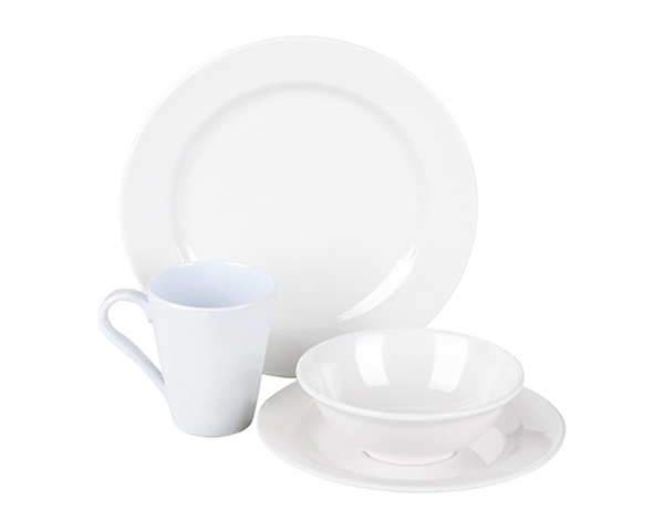 Imagen de Vajilla Ecko de Melamina 16 pza 60001287 Color Blanco V/E.