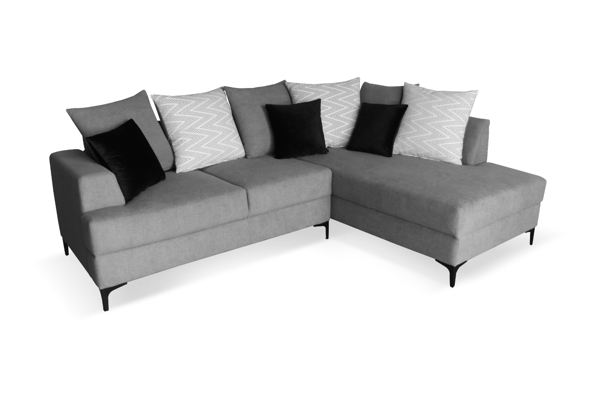 Imagen de Sala esquinera Lucca Lino Gris V/E.