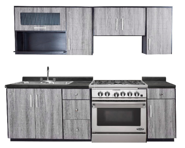 Imagen de Cocina Dakota 2.40 mts gris