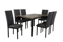 Imagen de Antecomedor tubular Ivette 6 sillas negro