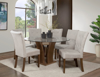 Imagen de Antecomedor Tulip redondo cristal 6 sillas