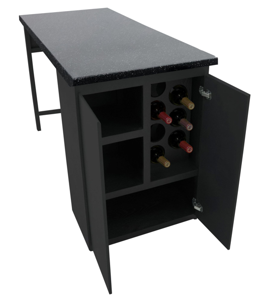 Imagen de Barra desayunadora Andra XL negro