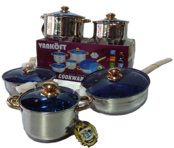 Imagen de Bateria De Cocina Vankoft K-10000F 10/pza Inox