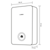 Imagen de Boiler De Paso Bosch Balanz Vento 20lts Gas Natural